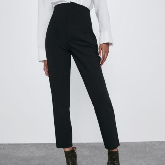 Zara Pants - High waisted tapered pants